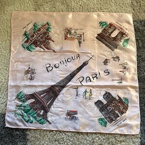 Vintage Pink Parisian Scarf